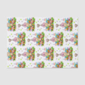 Happy Birthday Pink Cupcake Tissue Paper  薄葉紙 (正面)