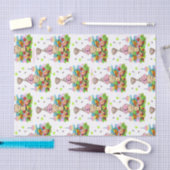 Happy Birthday Pink Cupcake Tissue Paper  薄葉紙 (クラフト)