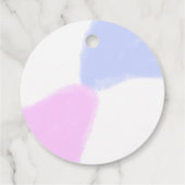 Happy birthday pink purple pastel name simple eleg フェイバータグ (裏面)