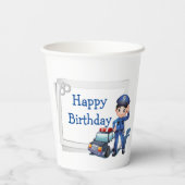 Happy Birthday Policeman  紙コップ (裏面)