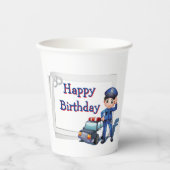 Happy Birthday Policeman  紙コップ (正面)