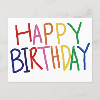 Happy Birthday postcard シーズンポストカード