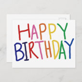 Happy Birthday postcard シーズンポストカード (正面/裏面)