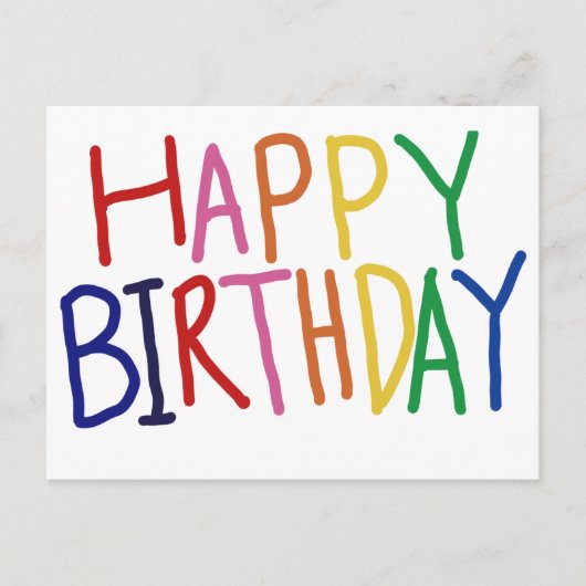 Happy Birthday postcard シーズンポストカード (正面)