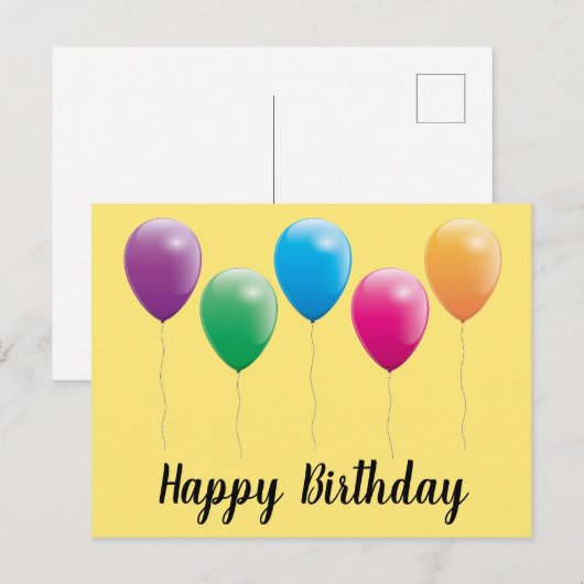 Happy birthday postcards ポストカード (正面/裏面)