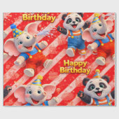 Happy birthday premium wrapping paper de ラッピングペーパー (フラット)
