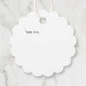 Happy birthday Pretty Cherries blue stripes pastel フェイバータグ (裏面)