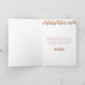 Happy Birthday Pretty Pink Peonies & Roses カード (内部)