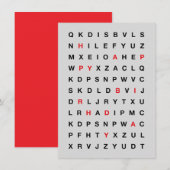 Happy Birthday Printable Card – Minimal Design 招待状 (正面/裏面)