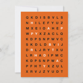 Happy Birthday Printable Card – Minimal Design 招待状