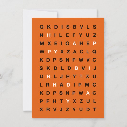 Happy Birthday Printable Card – Minimal Design 招待状 (正面)