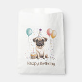 Happy Birthday Pug Dog フェイバーバッグ (正面)