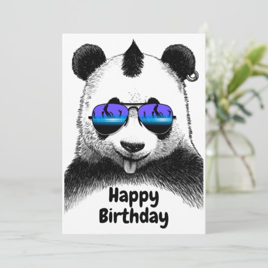 Happy Birthday Punk Panda 招待状 (スタンド正面)