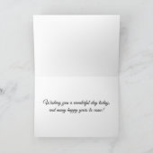 "Happy Birthday" Purple and Yellow Daylily Card カード (内部)