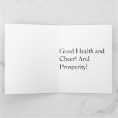 HAPPY BIRTHDAY PURPLE FLOWERS カード (内部)