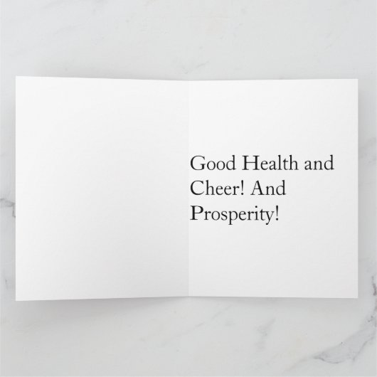 HAPPY BIRTHDAY PURPLE FLOWERS カード (内部)