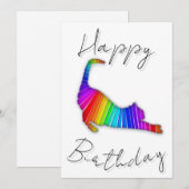 Happy Birthday Rainbow Cat シーズンカード (正面/裏面)