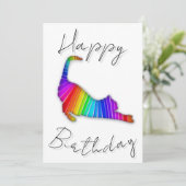 Happy Birthday Rainbow Cat シーズンカード (スタンド正面)