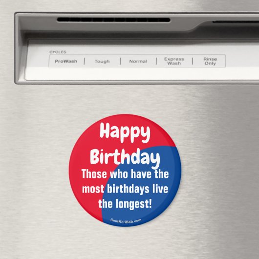 Happy Birthday Refrigerator Magnet マグネット (インサイチュ (食洗機))