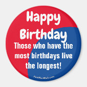 Happy Birthday Refrigerator Magnet マグネット (正面)