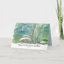 Happy Birthday Religious Proverbs Scripture Ducks カード