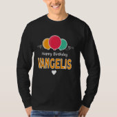 Happy Birthday saying Vangelis Tシャツ (正面)
