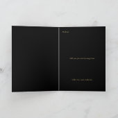 Happy Birthday Script Name Black Gold カード (内部)