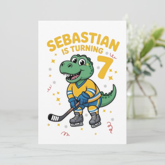 Happy Birthday Sebastian  Invitation 招待状 (スタンド正面)