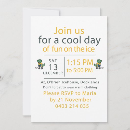 Happy Birthday Sebastian  Invitation 招待状 (裏面)