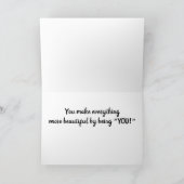 **HAPPY BIRTHDAY SIS** U MAKE ALL THINGS BEAUTIFUL カード (内部)