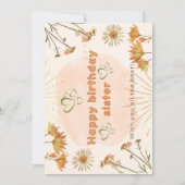 Happy birthday sister greetings 招待状 (正面)