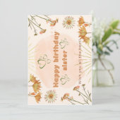 Happy birthday sister greetings 招待状 (スタンド正面)