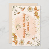 Happy birthday sister greetings 招待状 (正面/裏面)