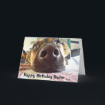 Happy Birthday Sister One I look up to! Cute Dog カード<br><div class="desc">Happy Birthday to the One I look up to! Cute Dog Sister will appreciate this card</div>