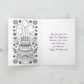 Happy Birthday Sister | Sentimental Personalized カード (内部)