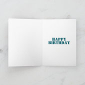 Happy Birthday Sleepy Lion Card, カード (内部)