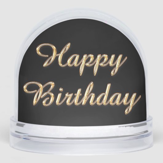Happy Birthday Snow Globe (正面)