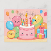 Happy Birthday So Kawaii ... ✿°•∘ɷ∘•°✿ .. ポストカード (正面)