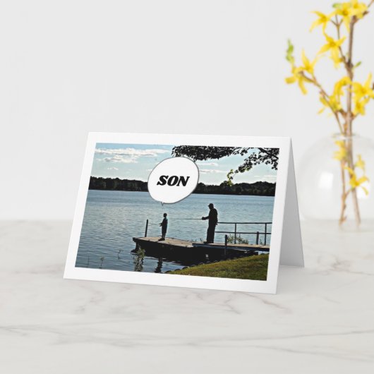 HAPPY BIRTHDAY **SON** THROW OUT THAT LINE! カード (黄色い花)