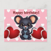 Happy birthday! souris ポストカード (正面)