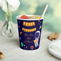 Happy Birthday Space Party Cup | 宇宙飛行士テーマ
