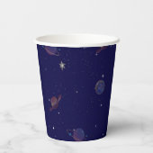 Happy Birthday Space Party Cup | 宇宙飛行士テーマ 紙コップ (裏面)