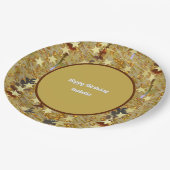 Happy Birthday Sparkle Stars Glitzy Any Age Party ペーパープレート (アングル)