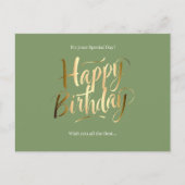 Happy Birthday Special Day シーズンポストカード (正面)