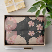 Happy Birthday - Spring Peach Flowers Garden Boho 薄葉紙 (ギフト)