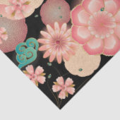 Happy Birthday - Spring Peach Flowers Garden Boho 薄葉紙 (詳細)