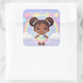 Happy Birthday Square Sticker スクエアシール (バッグ)