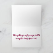 Happy Birthday-Sto Lat Card カード (内部)