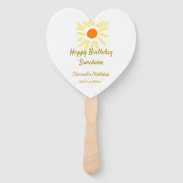 Happy birthday sunshine yellow orange birthday boh ハンドファン