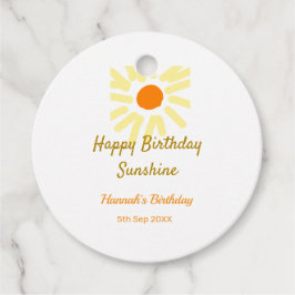 Happy birthday sunshine yellow orange birthday boh フェイバータグ